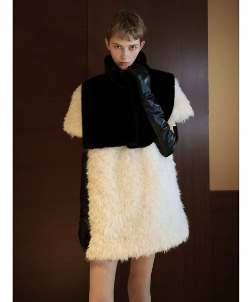 AMOMMA（アモマ） ドレス CANDY MINI FUR DRESS : ZOZOTOWN Yahoo!店