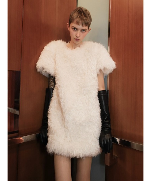 ドレス CANDY MINI FUR DRESS_6