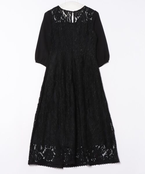 「Cinderella」 長袖ワンピース - ブラック レディース_画像2