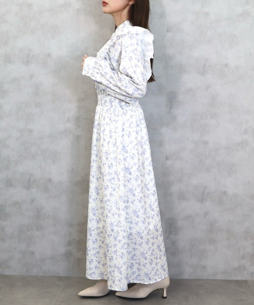 CECIL McBEE（セシルマクビー） ワンピース 花柄ピンタックフリル