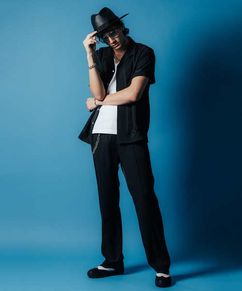 「CRIMIE」 イージーパンツ L ブラック メンズ_画像8