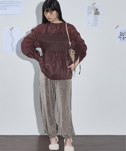 「THE YOn」 長袖ブラウス FREE ブラック レディース_画像4