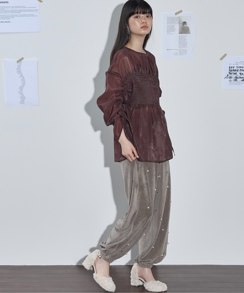 「THE YOn」 長袖ブラウス FREE ブラック レディース_画像6