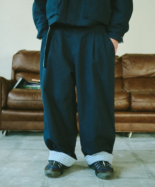 BROKEN BASE（ブロークンベース） チノパン 2-Way Check Chino Pants