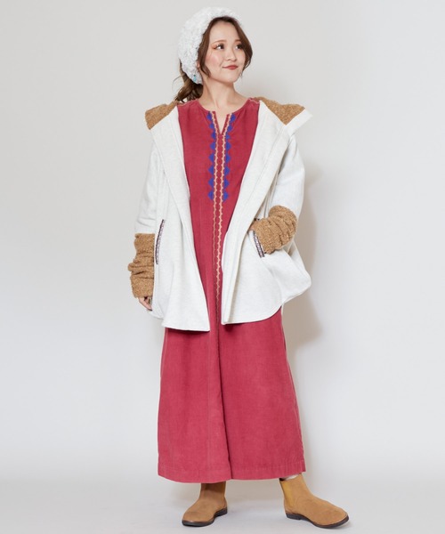 「チャイハネ」 「Amina」ジャケット FREE レッド レディース_画像8