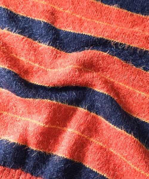 「NYLAUS」 「patina」ニットカーディガン L ブラック メンズ_画像2