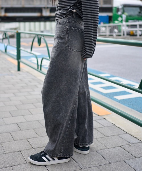 デニム ワイドパンツ　バルーン　サイズL 新品 WEGO（ウィゴー） ワイドパンツ ジーンズ WEGO/「26年春夏新作」カバー