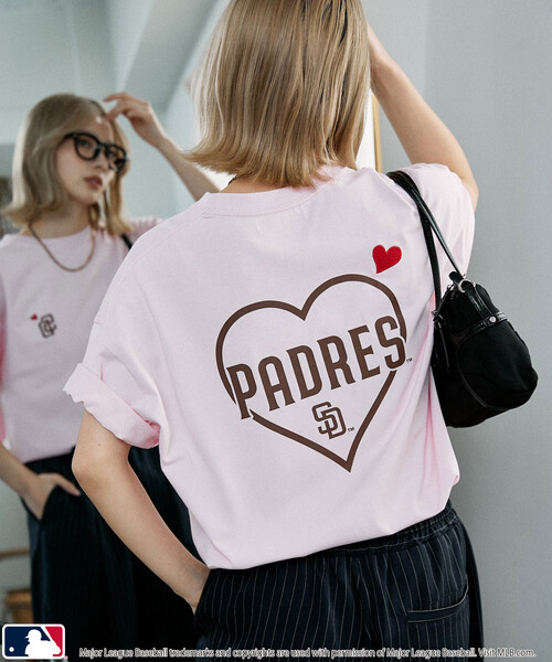 PUBLUX（パブリュクス） tシャツ 「機能性素材」別注MLB バック