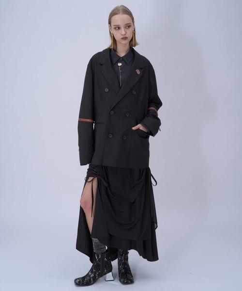 HARE（ハレ） ロング スカート ギャザー2WAYスリットスカート(HARE