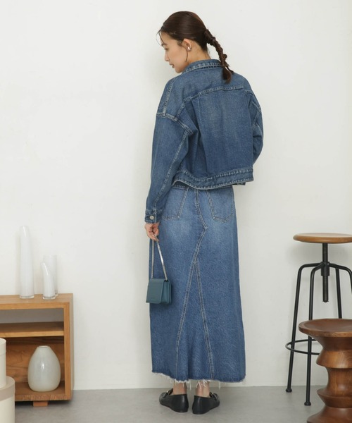 「Healthy denim」 デニムスカート 0 ブルー レディース_画像3