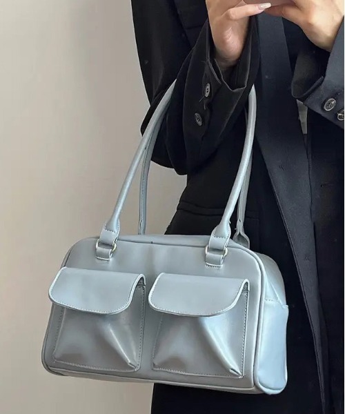 「BARELY BLUE」 トートバッグ FREE シルバー レディース_画像9