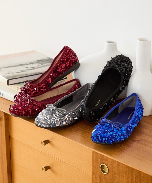 「ORiental TRaffic」 バレエシューズ 40 シルバー レディース_画像7