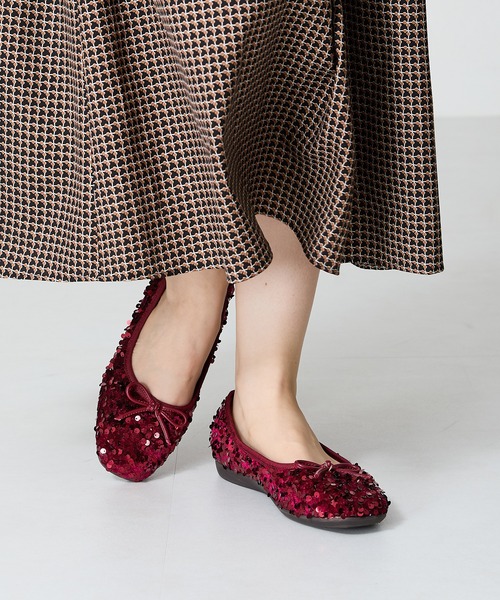 「ORiental TRaffic」 バレエシューズ 40 シルバー レディース_画像9