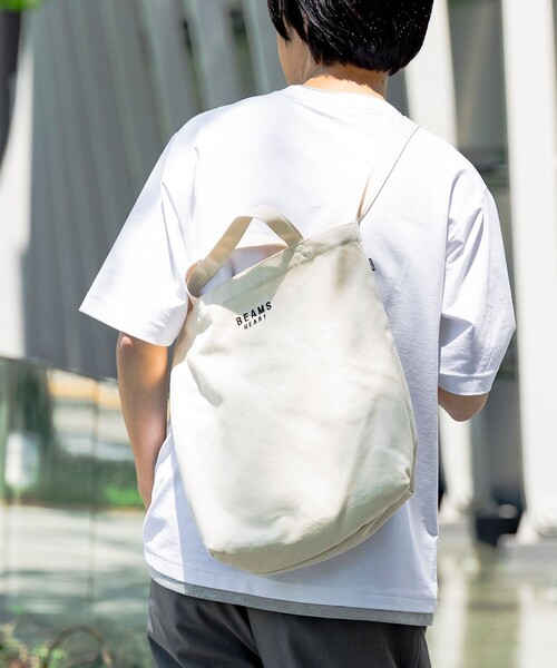 「BEAMS HEART」 2WAYバッグ FREE オフホワイト メンズ_画像5
