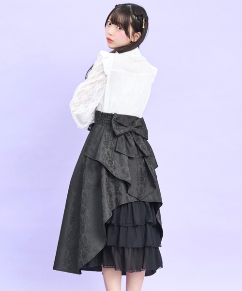 新品 Secret Honey チュールミニスカート （S.M） Secret Honey（シークレットハニー） スカート サイドレースアップ