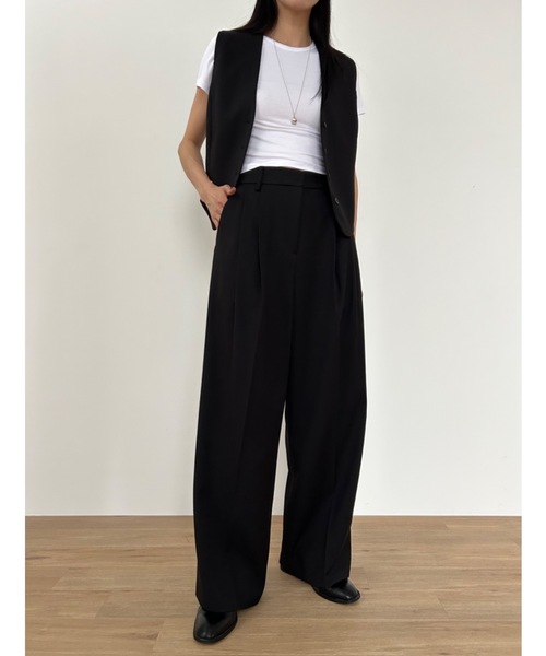 「Didot.showroom」 ベスト FREE ブラウン レディース_画像3