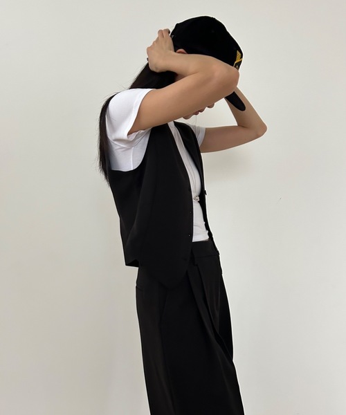 「Didot.showroom」 ベスト FREE ブラウン レディース_画像9