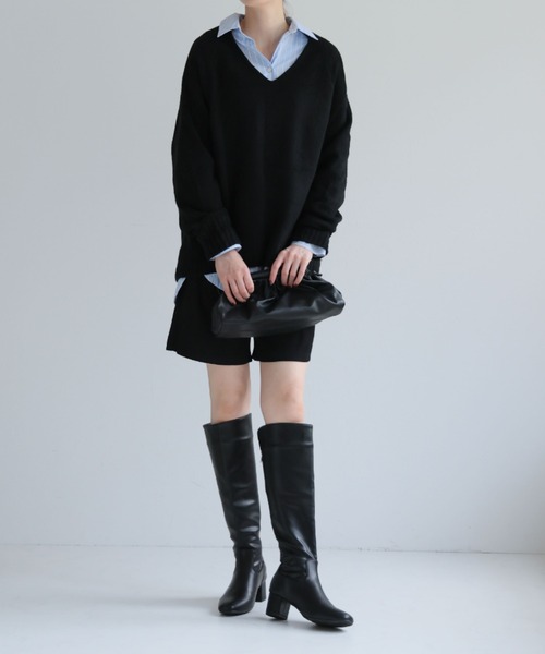 「VIVIAN」 ロングブーツ L ダークブラウン レディース_画像7