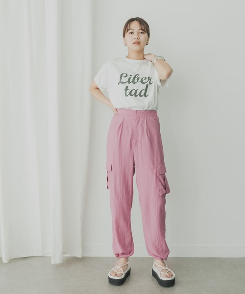 「KBF+」 カーゴパンツ ONE パープル系その他 レディース_画像4