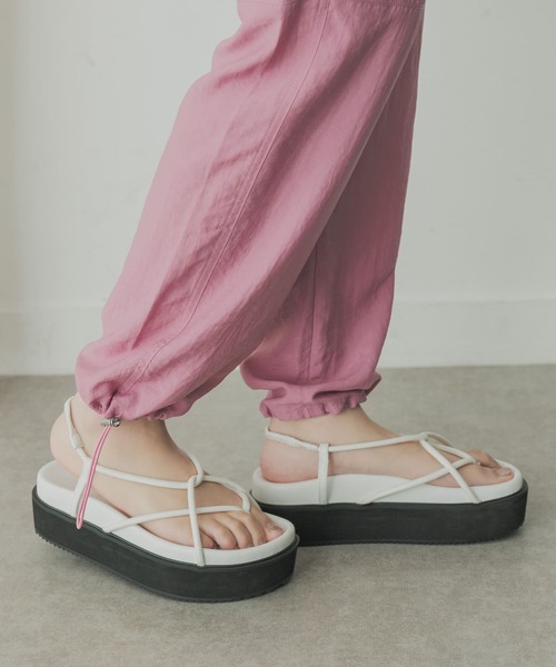 「KBF+」 カーゴパンツ ONE パープル系その他 レディース_画像9