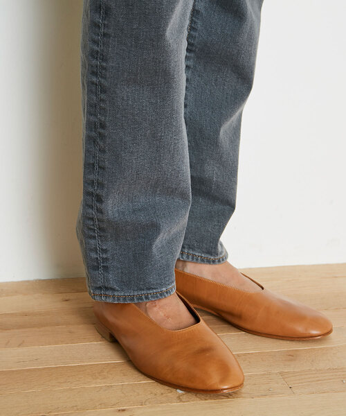 「THE SHINZONE」 デニムパンツ 36 グレー レディース_画像4