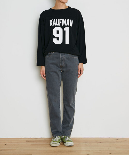 「THE SHINZONE」 デニムパンツ 36 グレー レディース_画像5