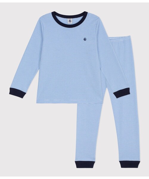 おまとめ 新品未使用 プチバトー 長袖パジャマ ミラレ8ans サーフ 8ans PETIT BATEAU（プチバトー） パジャマ ミラレ長袖パジャマ キッズ 子供