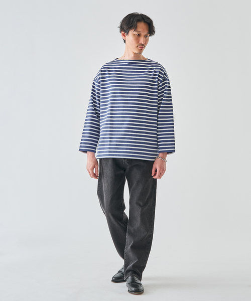 新品　セントジェームス　ウェッソン　ルーズ　Tシャツ　ボーダー　T3 ネイビー SAINT JAMES セントジェームス OUESSANT LOOSE TEE ウエッソン
