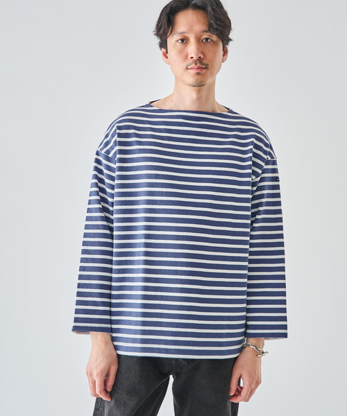 新品　セントジェームス　ウェッソン　ルーズ　Tシャツ　ボーダー　T3 ネイビー SAINT JAMES（セントジェームス） tシャツ 別注 ウエッソン ルーズ