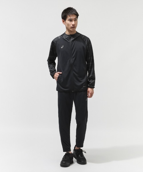【定価20900円】2026SS asics ナイロンジャケット ブラック S ASICS（アシックス） ナイロンジャケット ヒートシールドサマーニット