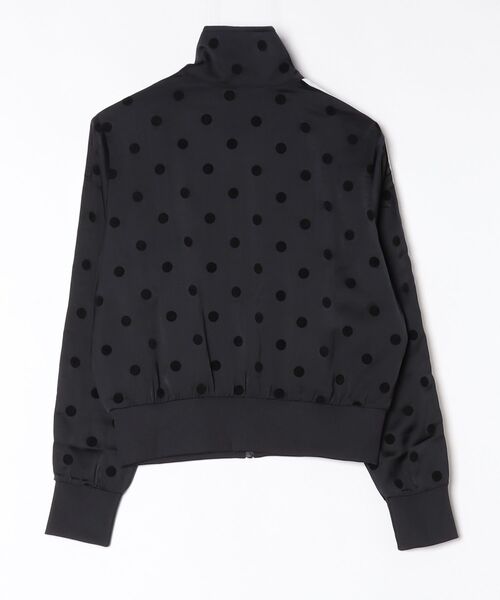 adidas サテン水玉TTトラックトップ ドット柄 ブラック ジャージ adidas（アディダス） ジャージ サテン水玉TTトラックトップ