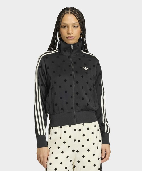 adidas（アディダス） ジャージ サテン水玉TTトラックトップ