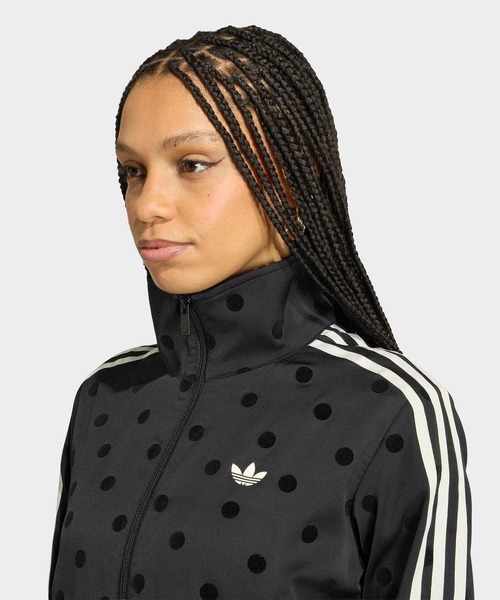 adidas（アディダス） ジャージ サテン水玉TTトラックトップ