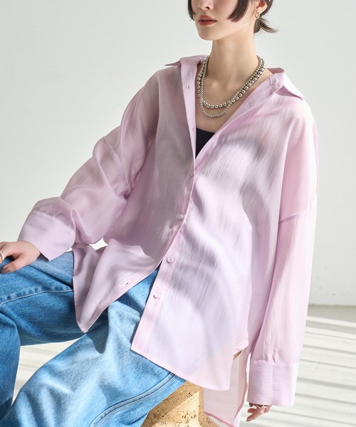 meilmada ブラウス シャツ シアールーズシャツ レディース : ZOZOTOWN 