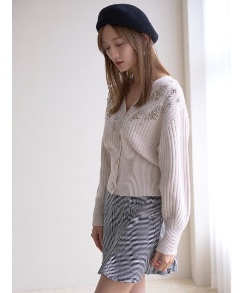 SNIDEL（スナイデル） ニットカーディガン ONE SIZE ベージュ