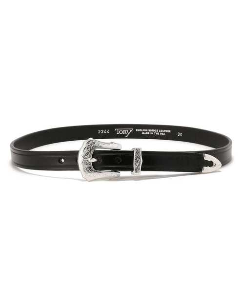 「TORY LEATHER」 ベルト 32 ブラック メンズ_画像2