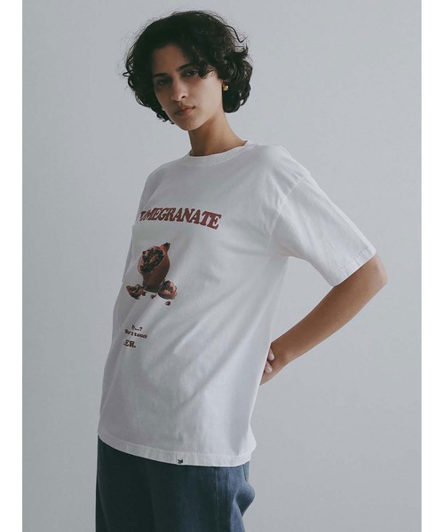 POMEGRANATE プリント Tシャツ 半袖 HER. tシャツ 半袖 POMEGRANATE T-shirt レディース : ZOZOTOWN Yahoo