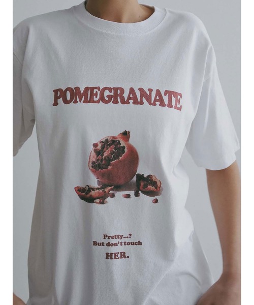 HER. tシャツ 半袖 POMEGRANATE T-shirt レディース : ZOZOTOWN Yahoo