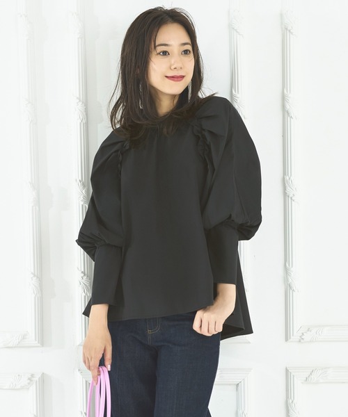 「RUIRUE BOUTIQUE」 長袖ブラウス S カーキ レディース_画像7