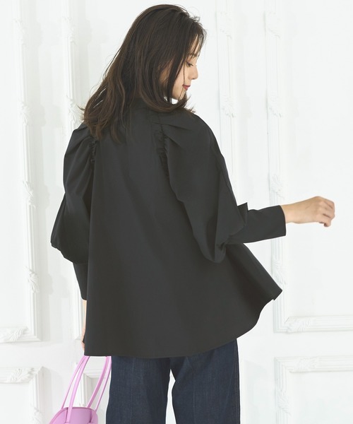 「RUIRUE BOUTIQUE」 長袖ブラウス S カーキ レディース_画像8