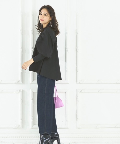 「RUIRUE BOUTIQUE」 長袖ブラウス S カーキ レディース_画像9