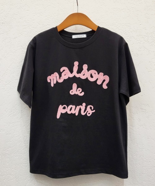sakishimatokyo tシャツ 立体ロゴ/チェーン刺繍Tee/Tシャツ レディース