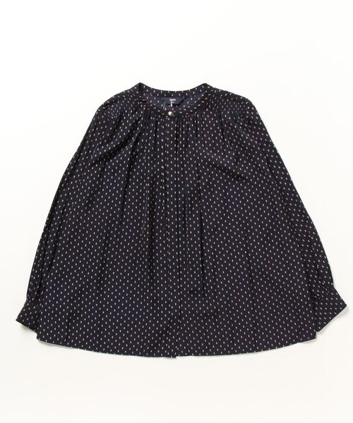 「SHIPS Colors」 長袖ブラウス ONE SIZE ネイビー レディース_画像2