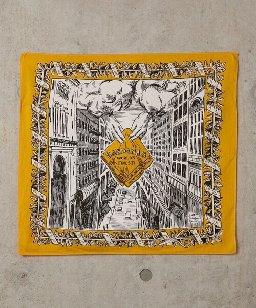 DRAKE'S（ドレイクス） スカーフ バンダナ Drake's TIGER GARDEN PRINT