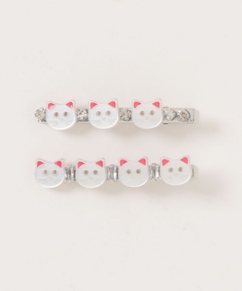 ヘアピン 「 ammy. / エイミードット 」 ネコ フェイス ビジュー