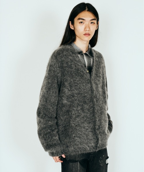 猫*着様 60s TOWNCRAFT モヘアカーディガン USA製 M ヴィンテ TOWNCRAFT（タウンクラフト） カーディガン VINTAGE MOHAIR CARDIGAN