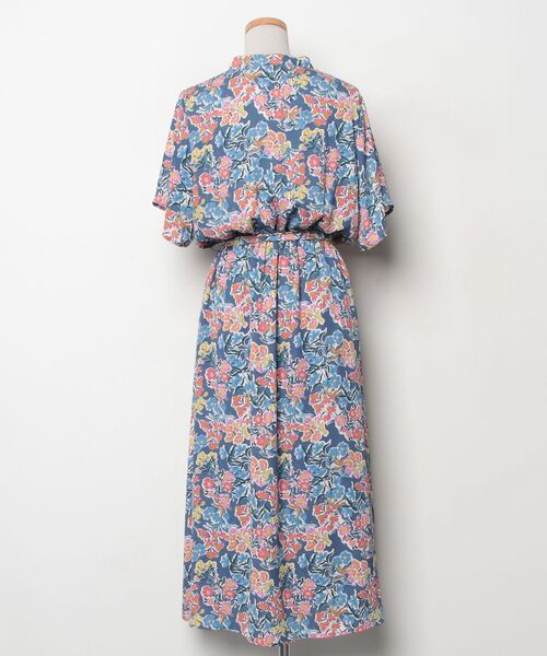 LAURA ASHLEY（ローラアシュレイ） 半袖ワンピース 38 ブルー