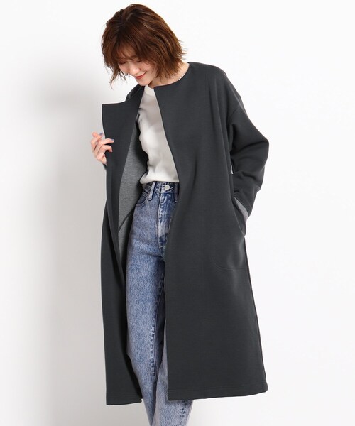 数量限定 アウター ウォッシャブル コットンダブルフェイスノーカラーコート Zozotown Paypayモール店 通販 Paypayモール 上質で快適 Www Vittal Com Ar