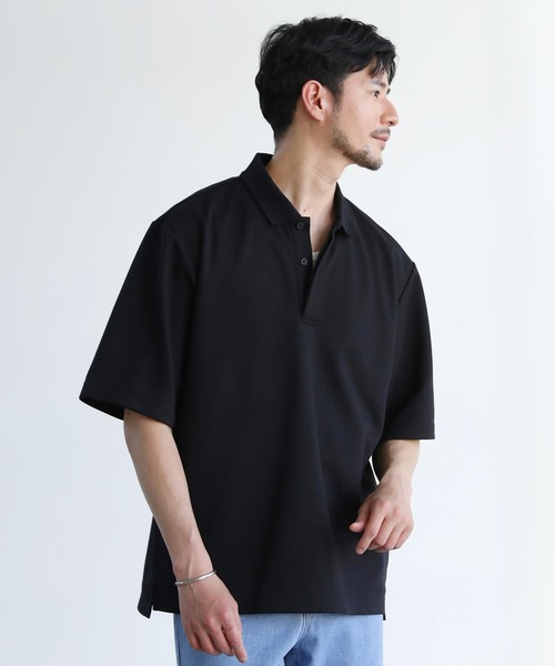 SPU（スプ） ポロシャツ 抗菌防臭＆接触冷感 ダブルフェイス鹿の子