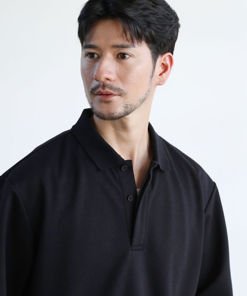 SPU ポロシャツ 抗菌防臭＆接触冷感 ダブルフェイス鹿の子ビッグ